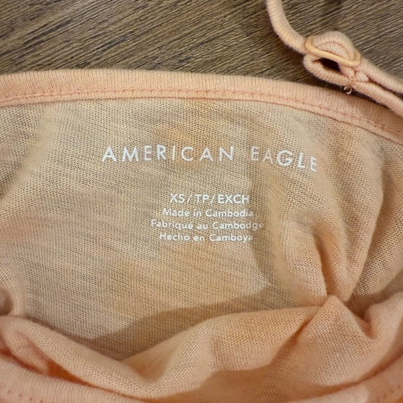 American Eagle Outfitters XS Apricot Ruffle Cami Top - Picture 3 of 3